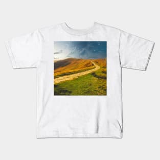 Mam Tor, Peak District, UK Kids T-Shirt